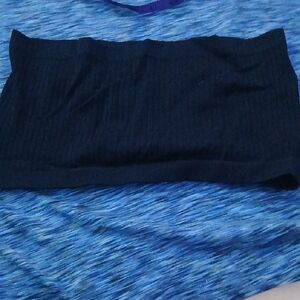 Black Ribbed Pencil Crop Top